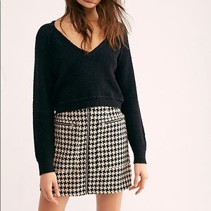 Free People High Low V Sweater